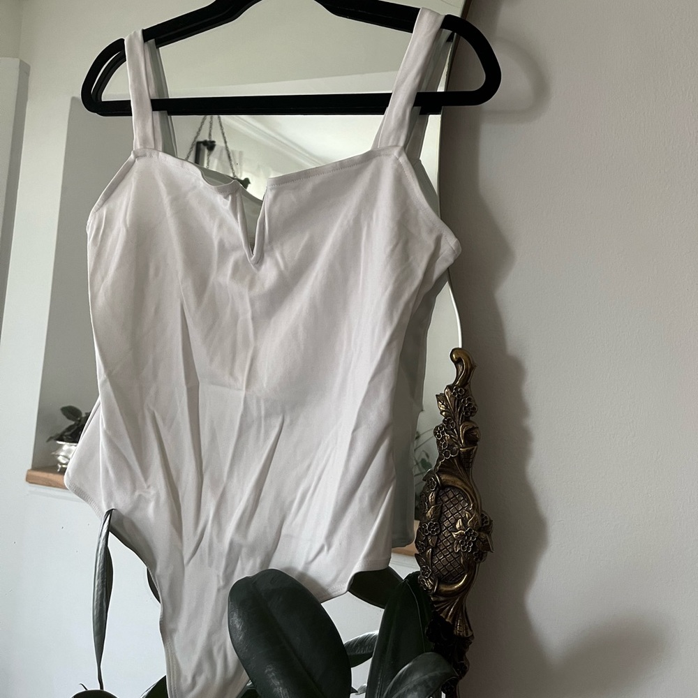 Babaton tank with deep V • Aritzia